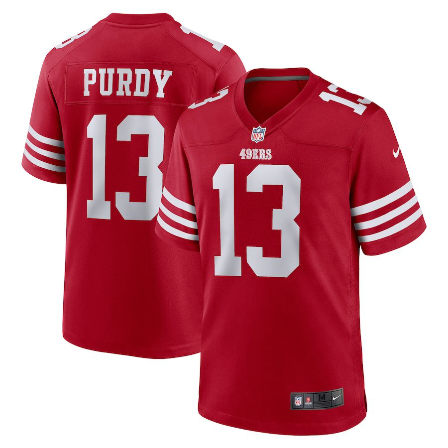 Men San Francisco 49ers #13 Brock Purdy Nike Scarlet Game Player NFL Jersey